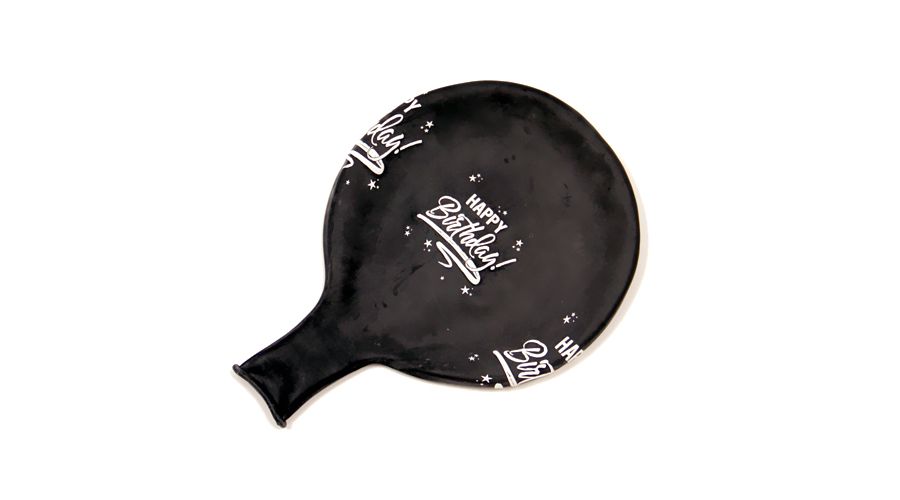 Riesenballon Geburtstag schwarz Ø 75cm