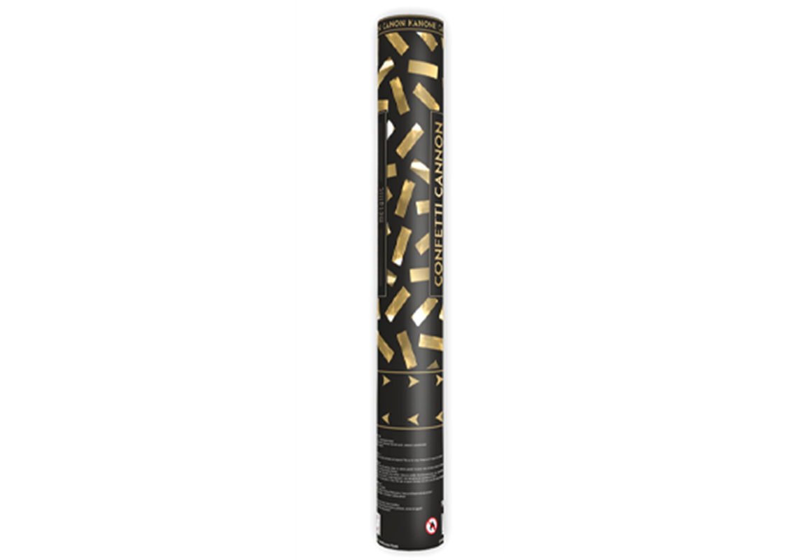 Konfettikanone gold (Konfettiauswurf ca.5-8m)