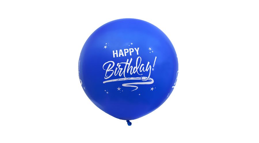 Riesenballon Geburtstag blau Ø 75cm
