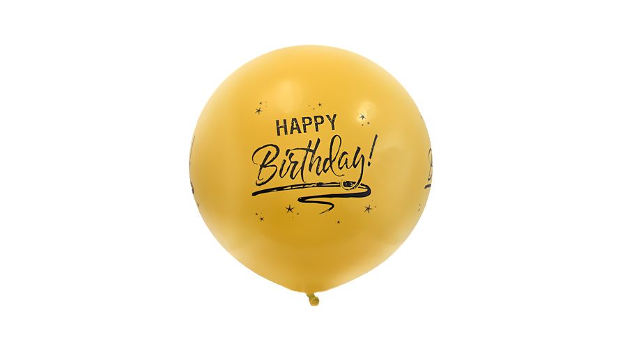Riesenballon Geburtstag gold Ø 75cm
