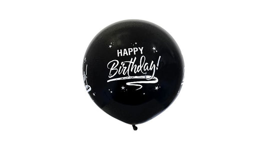 Riesenballon Geburtstag schwarz Ø 75cm