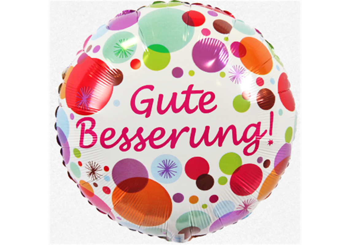 Folienballons Gute Besserung ⌀ 38cm