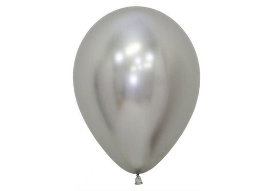 Ballon Ø 33 cm CHROM SILBER