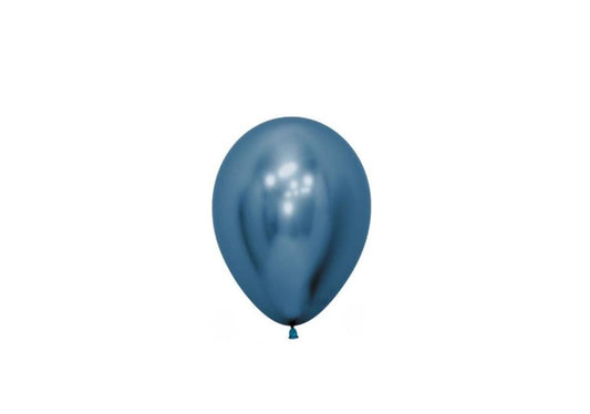 Ballon Ø 15 cm CHROM BLUE