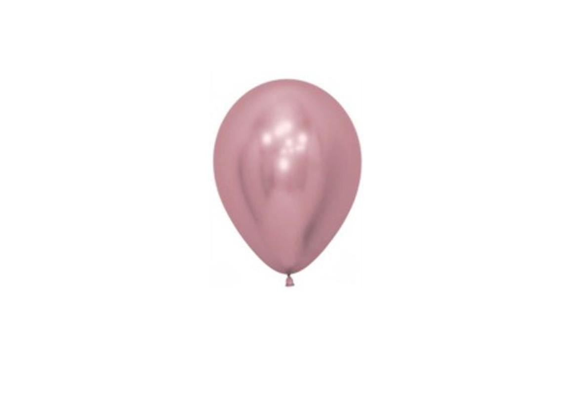 Ballon Ø 15 cm CHROM ROSA