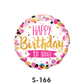 Folienballon Geburtstag / Happy Birthday to You Weiss & Pink ⌀ 38 cm