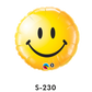 Folienballons Smiley Gelb ⌀ 38 cm